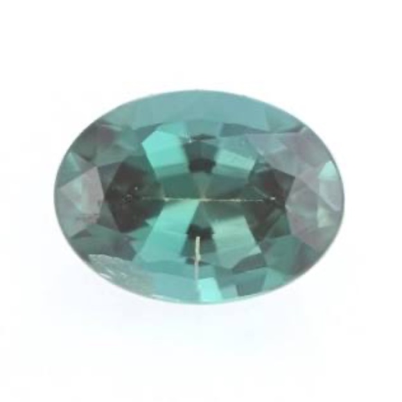 Oore 14k Solid Rose Gold Oval Alexandrite Round Moonstone Ring - Picture 8 of 8